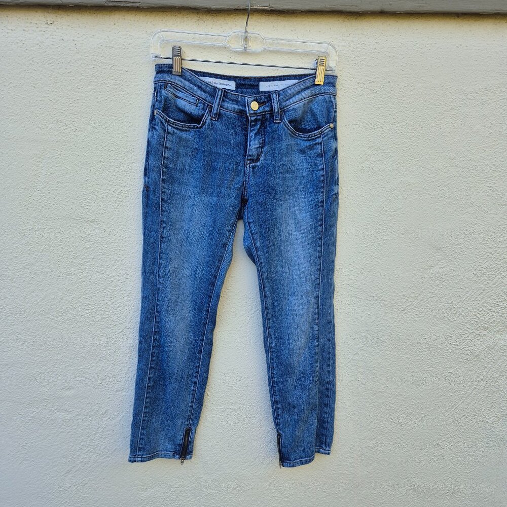 Pilcro Stet Cropped Ankle Zip Jeans Petite Size 27